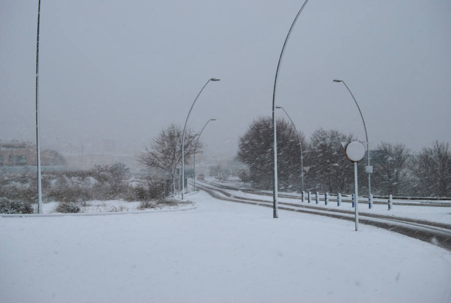 La nieve cubre de blanco Yecla