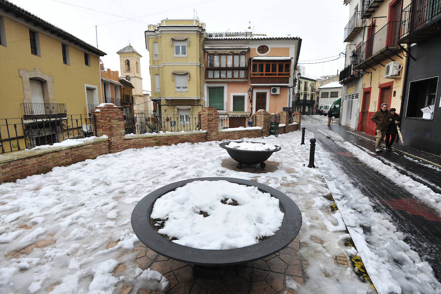 Moratalla amanece de postal por la nevada
