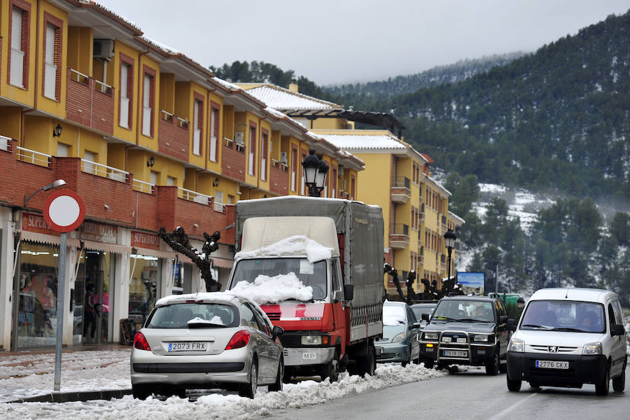 Moratalla amanece de postal por la nevada
