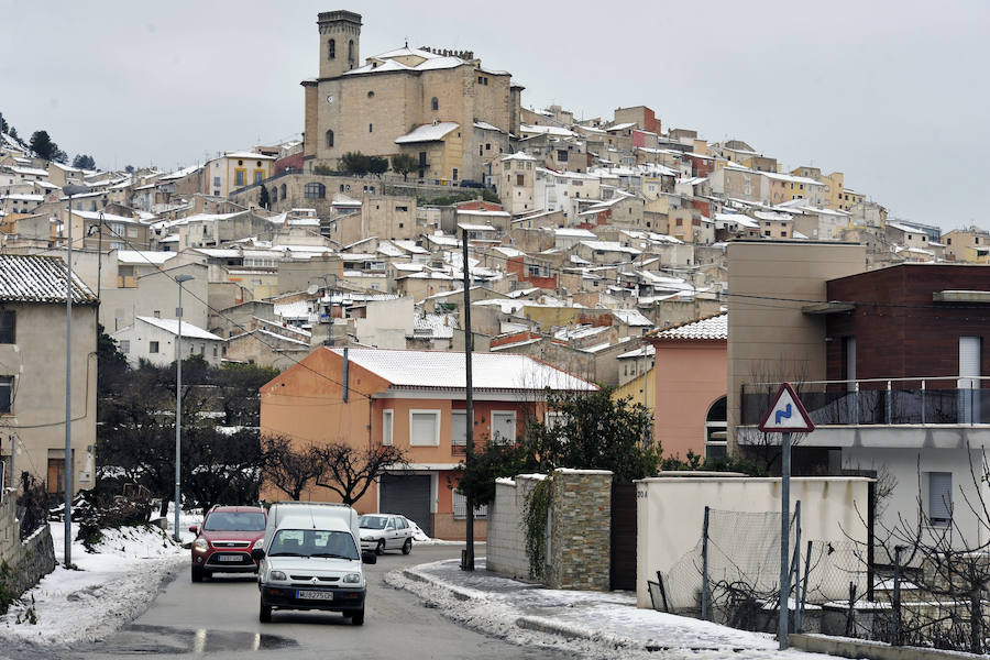 Moratalla amanece de postal por la nevada