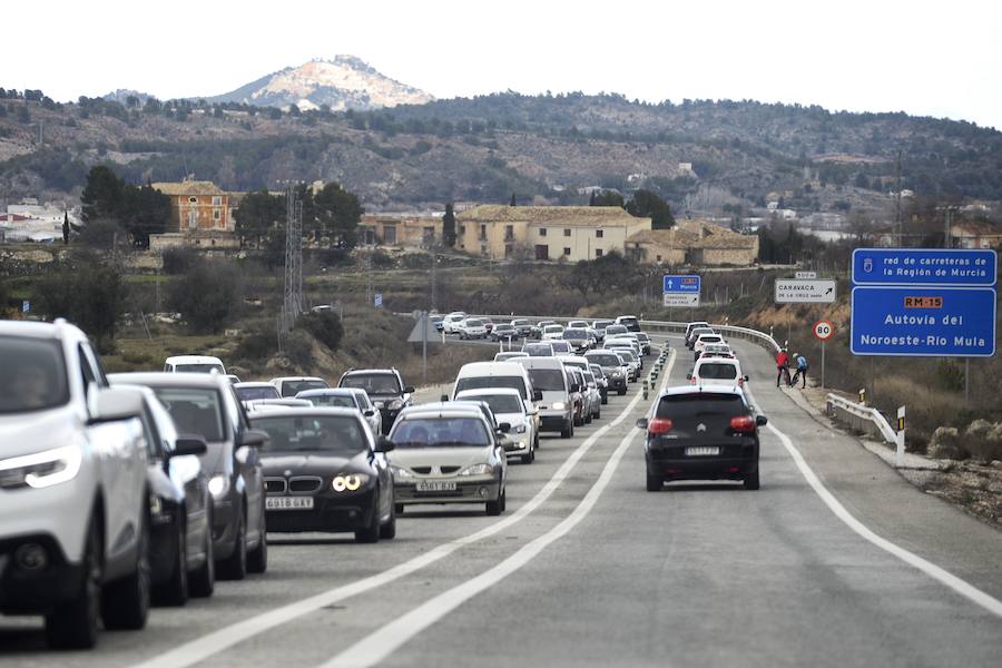 Atasco para ir a ver la nieve