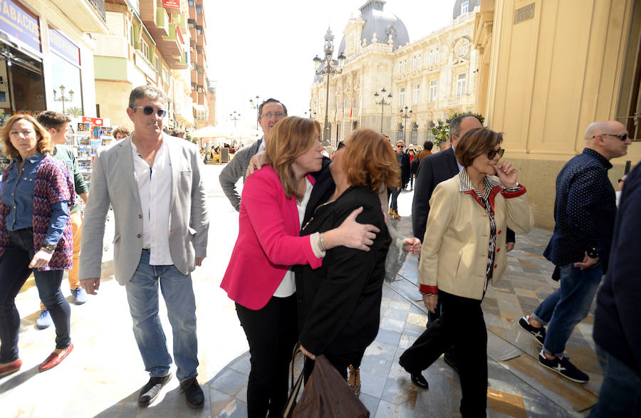 Susana Díaz promete en su visita a Cartagena un «liderazgo abierto»