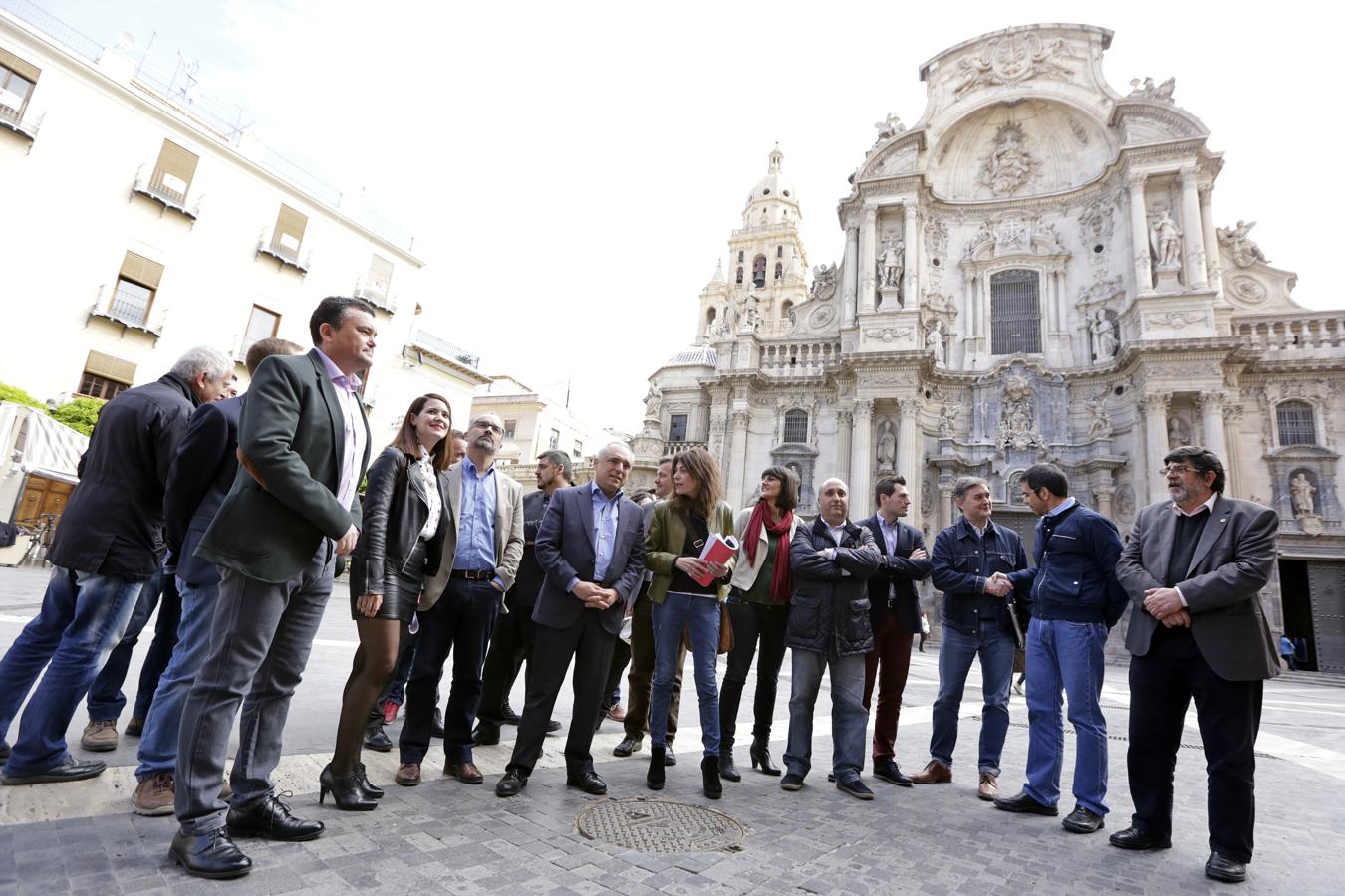 Acto de presentación del equipo de Patxi López en la Región de Murcia