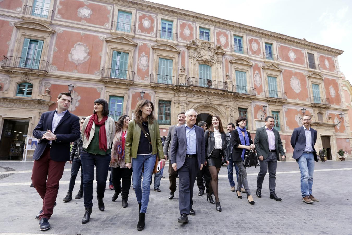 Acto de presentación del equipo de Patxi López en la Región de Murcia