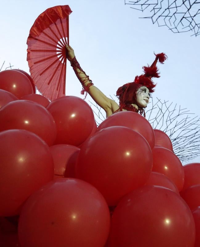 Corazones rojos en Singapur
