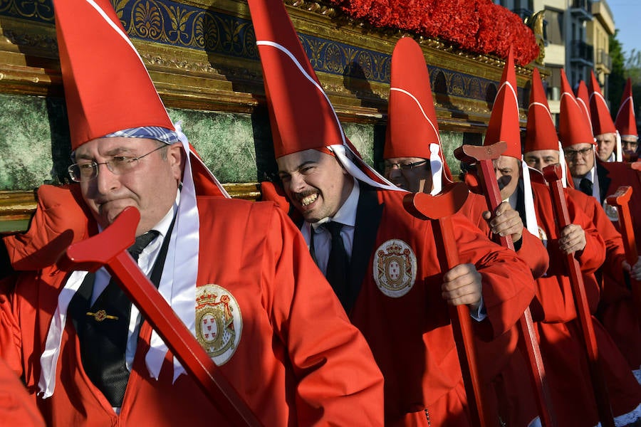 Miércoles Santo en Murcia: La procesión de los &#039;coloraos&#039;