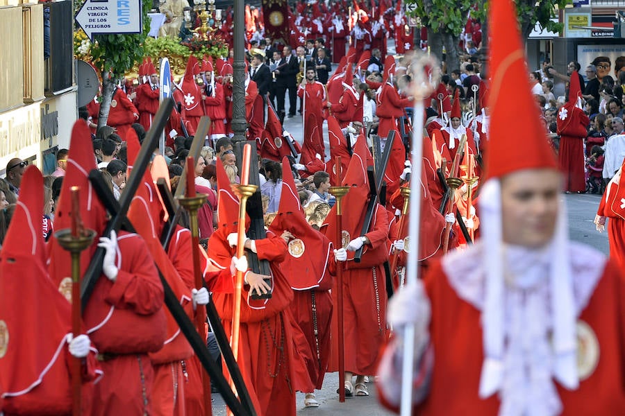 Miércoles Santo en Murcia: La procesión de los &#039;coloraos&#039;