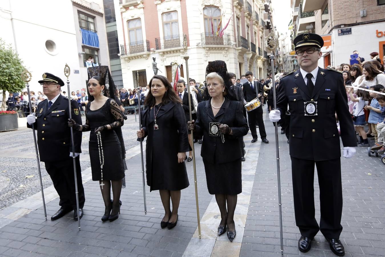 Servitas procesiona en la tarde del Viernes Santo murciano