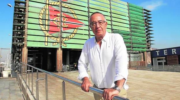 José García-Bravo, en el Club de Regatas de Cartagena.