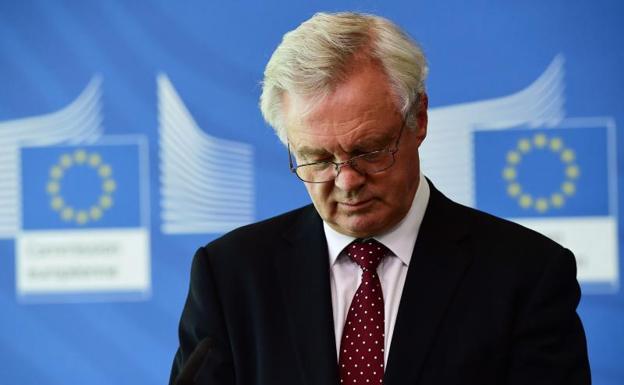 El ministro del Brexit, David Davis.