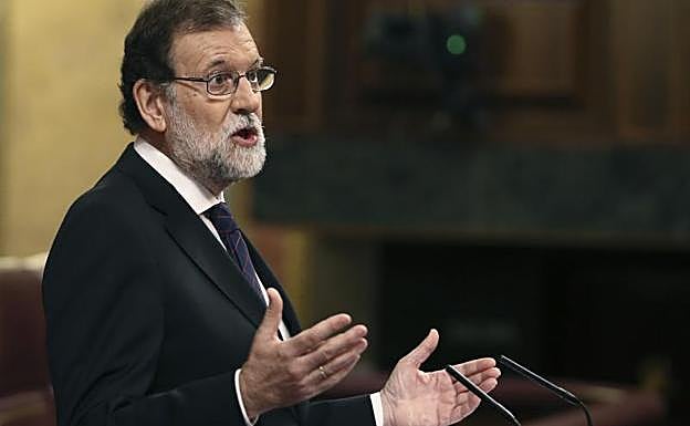 Rajoy, en el Congreso. 