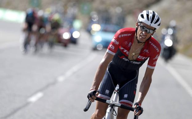 Alberto Contador, en la etapa del domingo. 