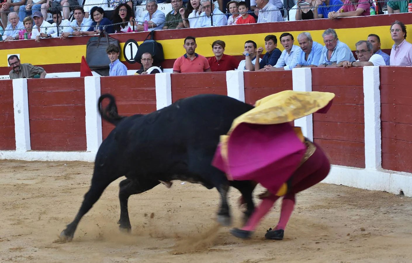 El francés Adrien Salenc fue cogido en las tablas y recibió dos varetazos en el tórax 