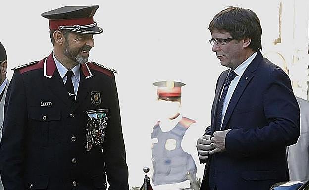 Trapero y Puigdemont.