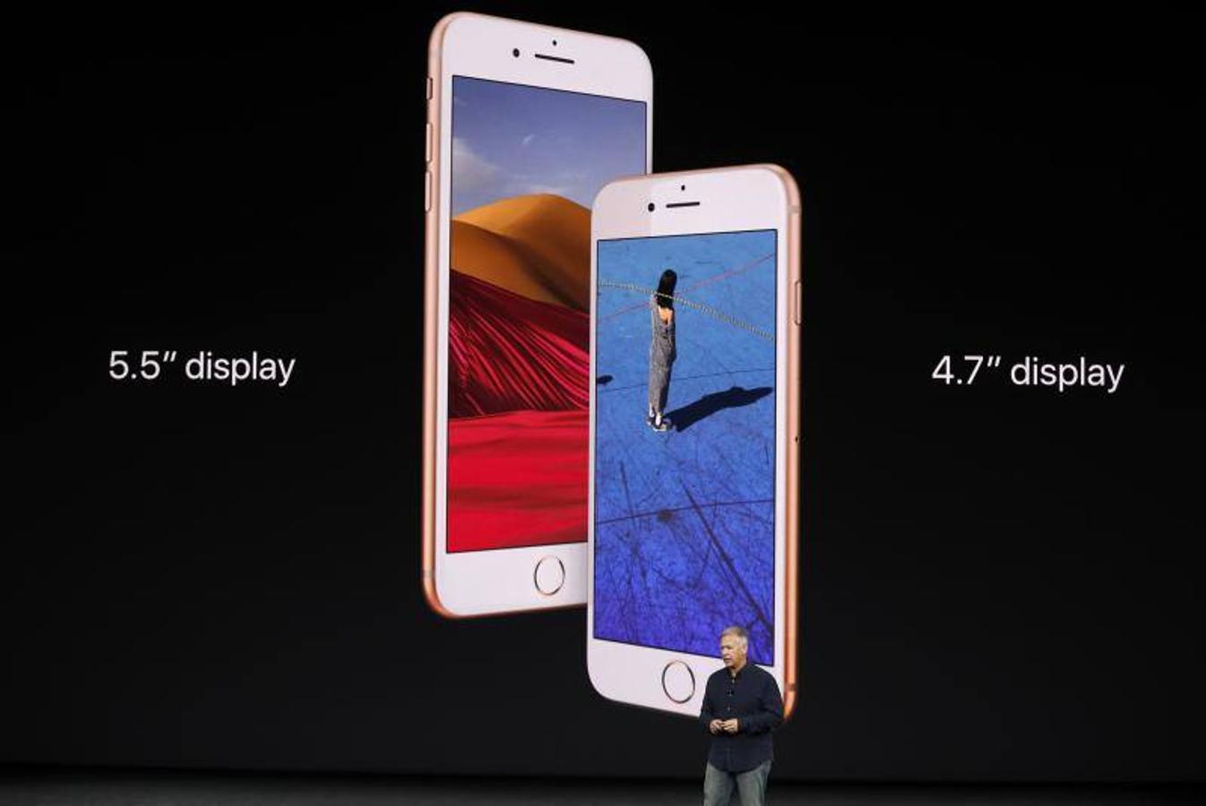 Los nuevos modelos iPhone 8 y iPhone 8 Plus.