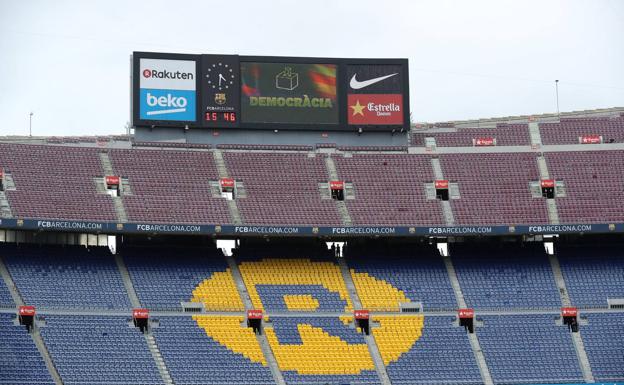 El club puso esta imagen media hora antes del encuentro