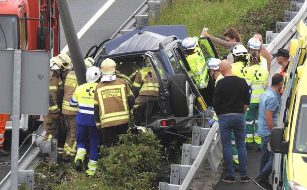 Accidente de tráfico el fin de semana.