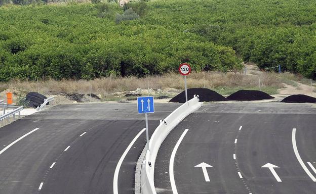 Final de la 'autovía del bancal'.