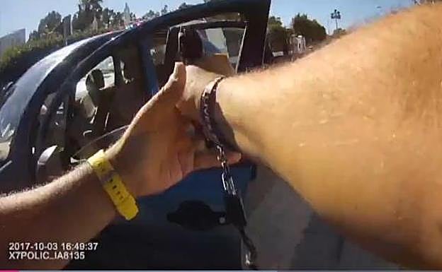 Espectacular detención de un ladrón de coches en Cádiz