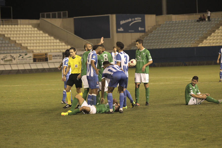 La participación de Cañadas y Carrasco fue la mejor noticia de un partido que significó el cuarto empate del conjunto lorquino esta temporada