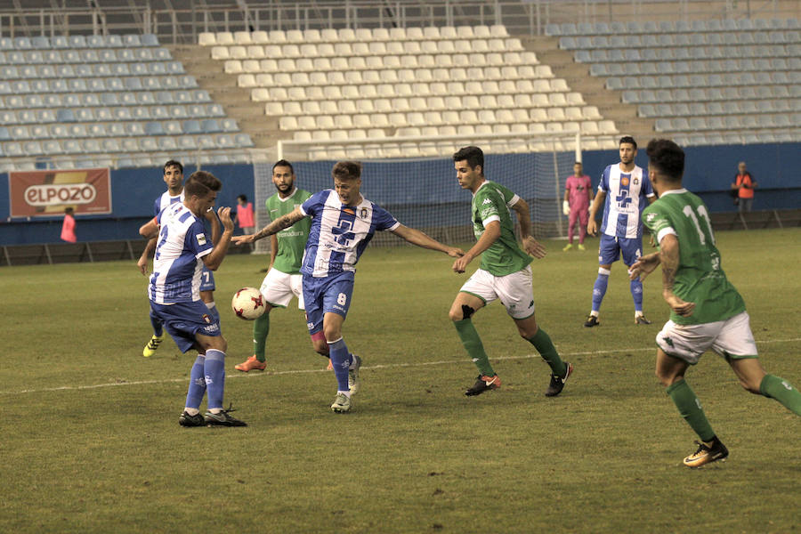 La participación de Cañadas y Carrasco fue la mejor noticia de un partido que significó el cuarto empate del conjunto lorquino esta temporada