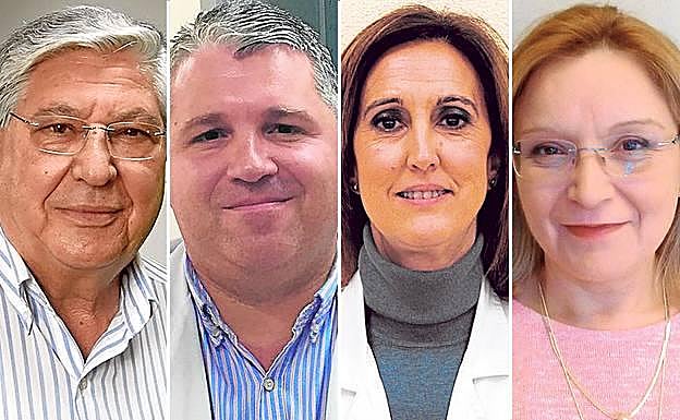 Agustín Navarrete, Pedro José Galindo, Rosa María Cañón e Inmaculada Castro.