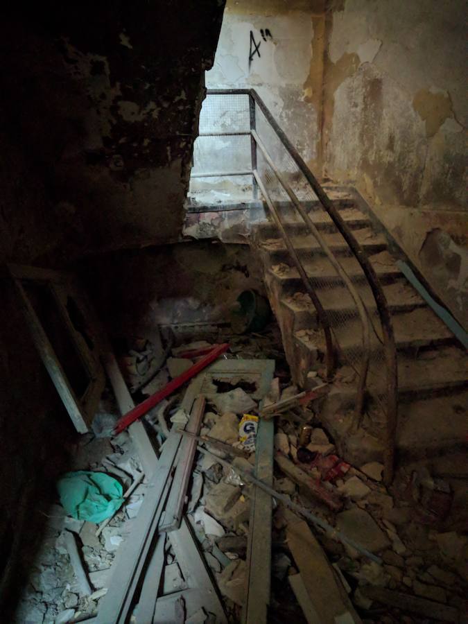 Ruinas del hospital antituberculoso ubicado en el Parque Regional de Sierra Espuña, hoy abandonado