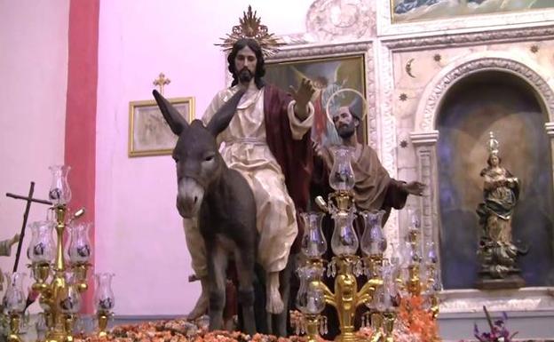 El trono Entrada triunfal de Jesús en Jerusalén, obra de José Hernández Navarro (1984), encabezará la procesión. 