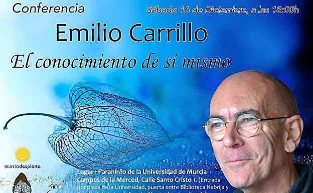 Cartel anunciador de la charla anulada.