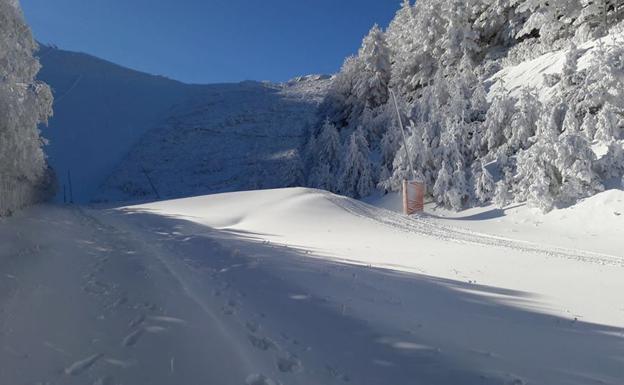 La Pinilla presentaba esta buena imagen el primer fin de semana de diciembre