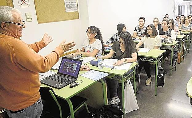 Clases de preparación de oposiciones.