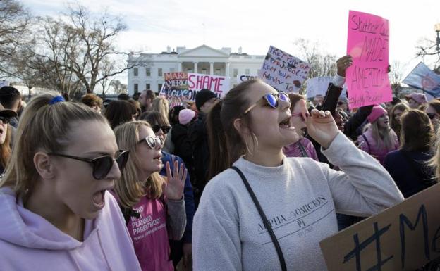 Marcha de las mujeres en Washington.