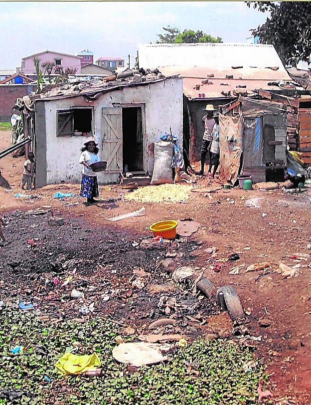 Chabolas en el barrio de Ilanivato (Madagascar).