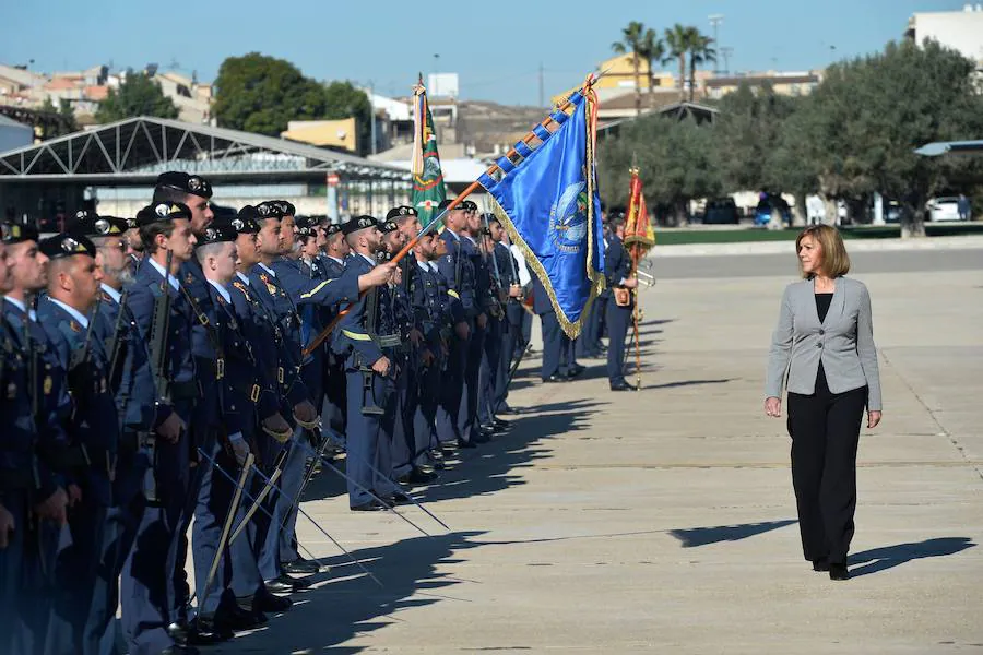 La ministra de Defensa ha visitado la base aérea de Alcantarilla