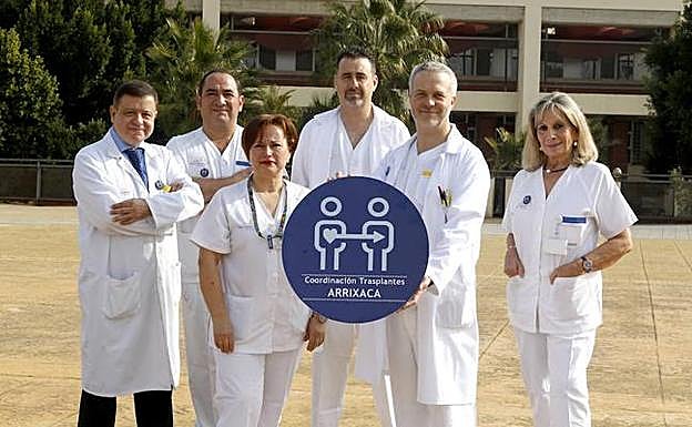 Equipo de coordinación de trasplantes de La Arrixaca.