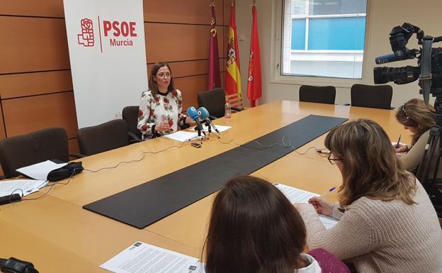 Susana Hernández, ayer, durante la rueda de prensa.