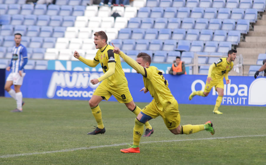 El conjunto de Mario Simón suma tres puntos en el Nuevo Colombino con un gol de Luismi en los últimos minutos para colocarse a cinco puntos del 'playoff' de descenso