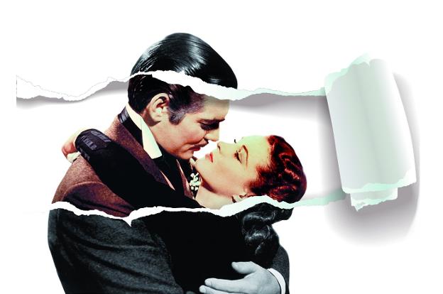 Lo que el viento se llevó. Rhett y Scarlet (Clark Gable y Vivien Leigh) en el filme de Victor Fleming, producido por David O. Selznick (1939).