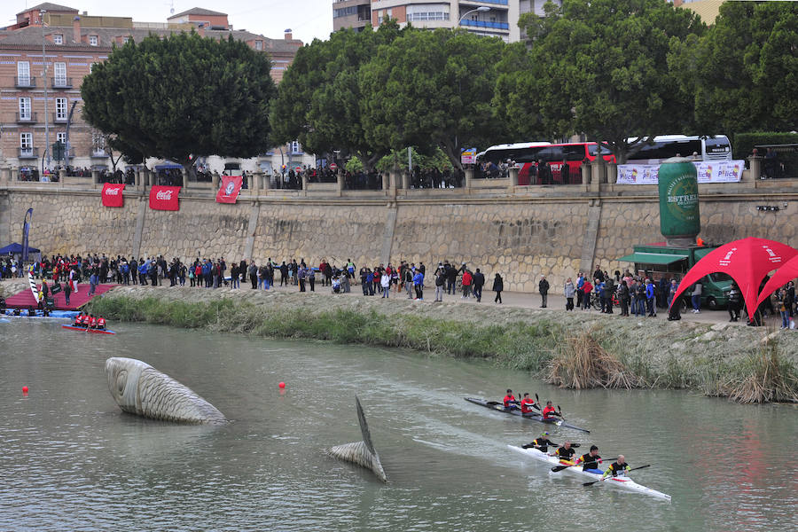 Más de 700 participantes recorren las aguas del río Segura