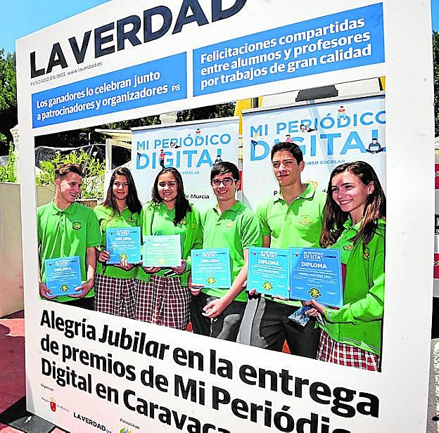 Uno de los grupos en la entrega de premios de 2017.