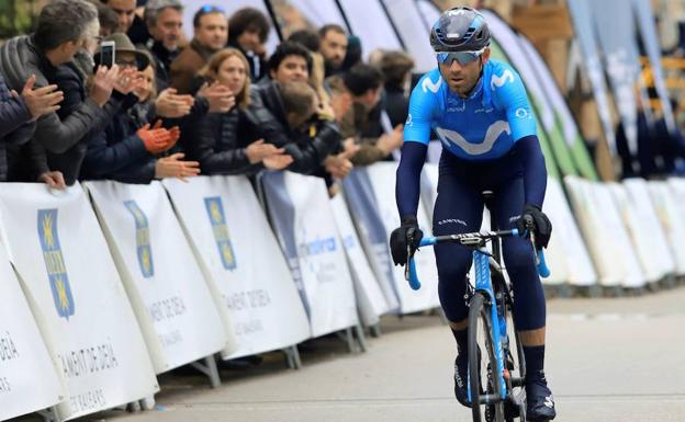 Alejandro Valverde durante la Vuelta a Mallorca.