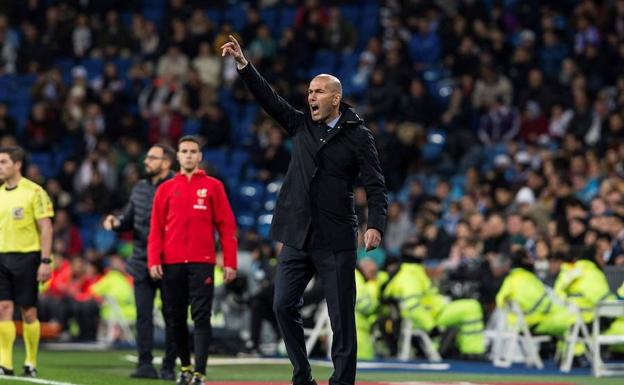 Zinedine Zidane, técnico del Real Madrid.