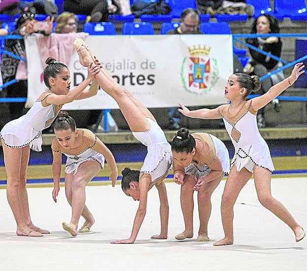 Una de las actuaciones de gimnasia.
