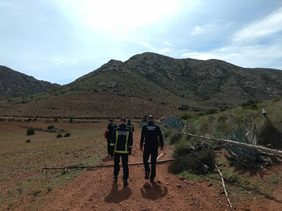 Efectivos voluntarios del cuerpo de bomberos de Murcia se han desplazado hasta la provincia de Almería para tratar de encontrar al pequeño