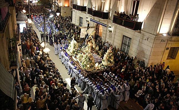 Procesión de las Promesas de la Santísima Virgen de la Piedad.