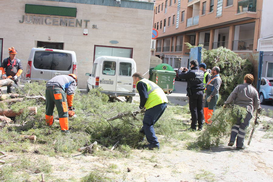 Se han alcanzado rachas de hasta 80 km/h