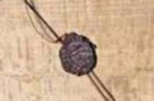 La autenticidad del más completo relicario de la Región, procedente de Lyon, viene avalada por el sello de lacre y un precinto.