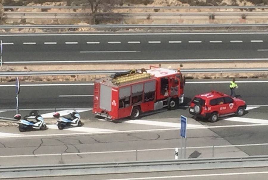 La A-30 quedó cortada este lunes a su paso por la localidad albaceteña de Pozo Cañada, en sentido Murcia, debido al accidente de un camión que ha provocado que los elefantes que transportaba hayan quedado sueltos por la carretera.