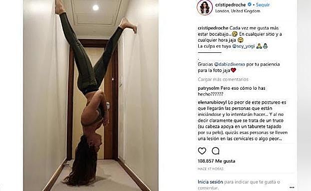 ¿Habilidad o montaje? La increíble foto que ha subido Cristina Pedroche