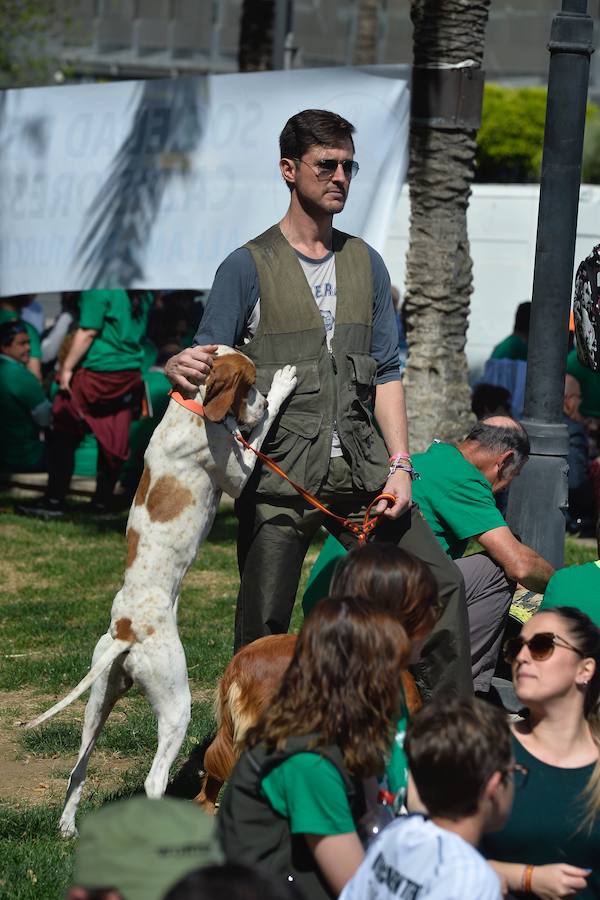 Cientos de cazadores de toda la Región secundan en Murcia la manifestación en defensa de la actividad cinegética y su contribución a la permanencia del mundo rural